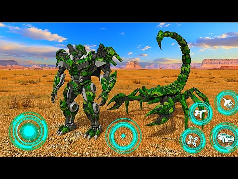 Army Scorpion Robot Car Transformers Game - Android Gameplay