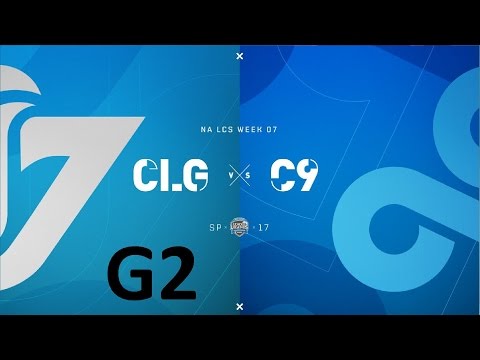 CLG vs C9 Game 2 Highlights - 2017 NALCS SPRING SPLIT - WEEK 7 DAY 3