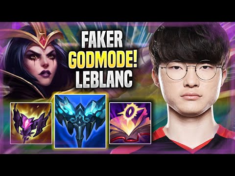 FAKER LITERALLY GOD MODE WITH LEBLANC! - T1 Faker Plays Leblanc MID vs Ahri! | Season 2022