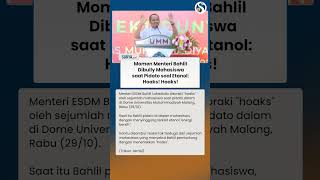 SAMPAI DISORAKI! Bahlil Dibully Mahasiswa saat Pidato soal Etanol hingga Diteriaki HOAKS