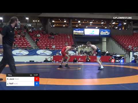 70 Kg Rnd Of 64 Kevin Jack TMWC WOLFPACK WC Vs Jason Nolf Nittany Lion Wrestling Club