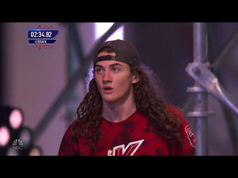Kaden Lebsack at the Vegas Finals: Stage 2 - American Ninja Warrior 2021
