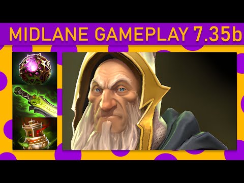 ⭐Keeper of the Light 15+ Kills! Mid Gameplay 7.35b - Dota 2 Top MMR