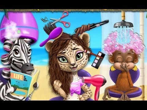 Jungle Animal Hair Salon 2 - Android gameplay TutoTOONS Movie apps free kids best Kids Game Player - YouTube
