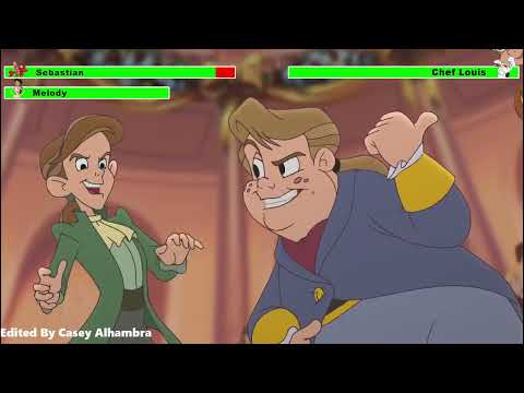 The Little Mermaid II: Return to the Sea (2000) Louis' Revenge with healthbars