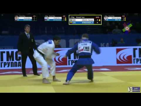 Judo 2016 European Championships Kazan: Orujev (AZE) - Vitkauskas (LTU) [-73kg]