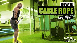 Standing Cable Rope Pullover exercise video thumbnail