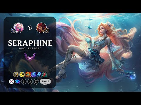 Seraphine Support vs Zyra - KR Master Patch 13.6