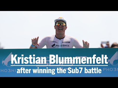 6:44:25: Kristian Blummenfelt after winning the Sub7/Sub8, an epic Ironman distance triathlon battle