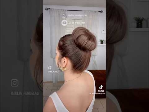 Chongo facil #peinados #diyhairstyle #easyhairstyle #peinadosfaciles #hair #hairstyle #easyhair