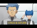 Pokemon Diamond And Pearl Team Galactic Cyrus And Saturn