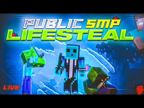 NoobGaming BT - Minecraft Public LifeSteal SMP Live | Lets Build A New House In Lifesteal SMP