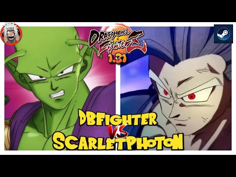 DBFZ Scarlet Photon vs DBFighter (A21LC, Gohan, Vegeto) Vs (GogetaSS4, Piccolo, A16)