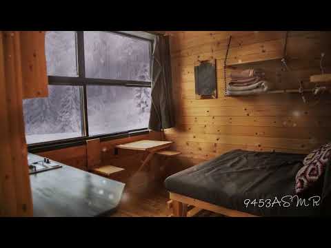 窗外下雪山林小木屋內助眠白噪音 #asmr #asmrsounds #meditation #冥想 #白噪音 #環境音
