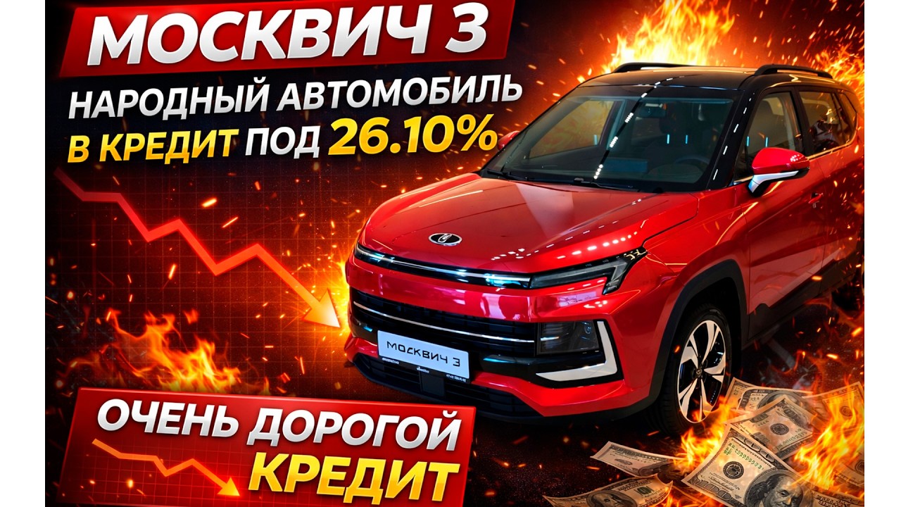 КУПИТЬ Москвич 3 в кредит под 26% — сколько ты реально переплатишь? Показываю ?
