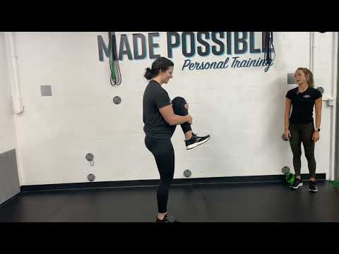 High Knee Pull Dynamic Warmup