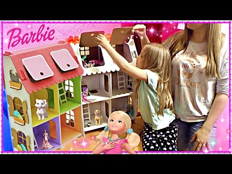 Мой домик для Барби Трехэтажный с куклами Своими руками / House for Barbie. three story with dolls