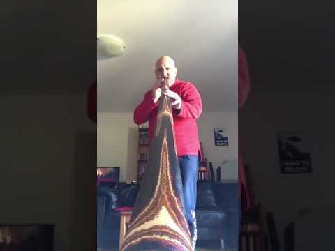 A little traditional sound  New European Didgeridoo with European wood   Key E:E