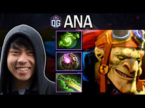 OG.ANA SMURF BATRIDER WITH REFRESHER-OCTARINE - DOTA 2 7.30 GAMEPLAY