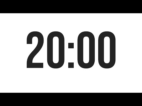 20 MINUTE TIMER - COUNTDOWN TIMER (MINIMAL)