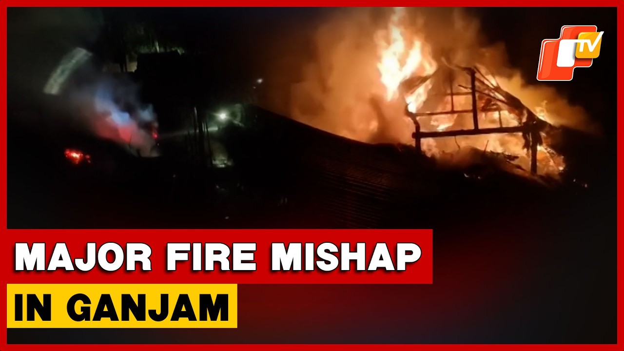 Fire Breaks Out In Ganjam Village, 5 Houses Reduced To Ashes | Odisha