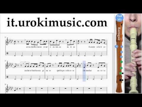 Corso di Flauto Dolce B. J-Ax & Fedez ft. Alessandra Amoroso - Piccole cose Tablature Tab Parte#2