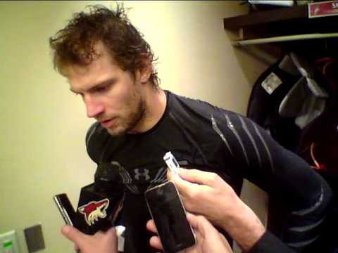 10/1/2011 - Coyotes 3 - Sharks 1 - Post game comments from Mike Smith
