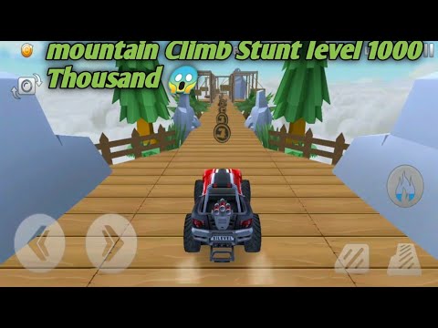 Mountain Climb Stunt level 1000  Game Play 3D Android Game Play