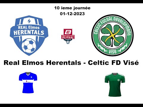 HIGHLIGHTS - Real Elmos Herentals - Celtic FD Visé ( 01-12-2023 ) Score 3-7