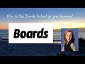 How to use the BOARDS App