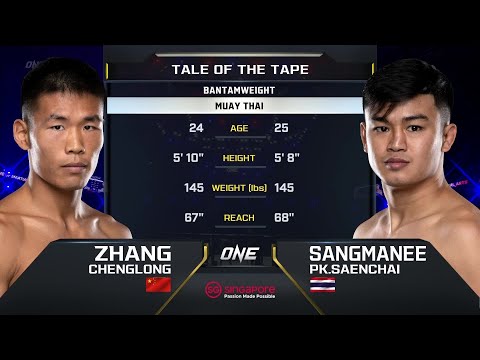 Sangmanee P.K.Saenchai vs Zhang Chenglong full fight