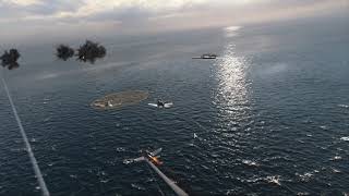 World of Warships PTS | New event mode 'Convoy' | Lexington Gameplay | Escort team
