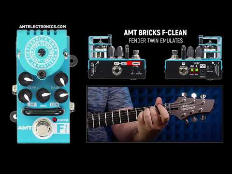 AMT Bricks F-Clean (Fender Twin Emulates) tube preamp demo