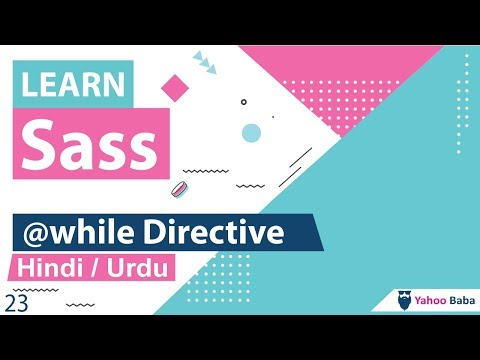 Sass while Loop Directive Tutorial in Hindi Urdu
