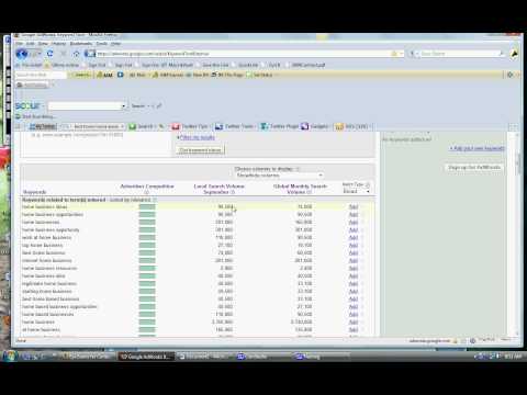 Keyword Research with Google Adwords Tool - Part 2 of 5