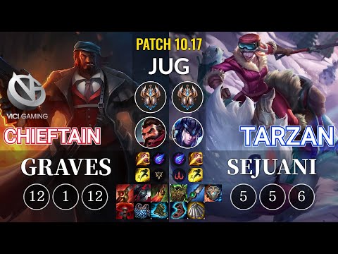 VG Chieftain Graves vs Tarzan Sejuani Jungle - KR Patch 10.17
