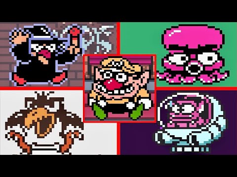 All Bosses - Super Mario Land 2 DX: 6 Golden Coins - Game Boy Color - 4K