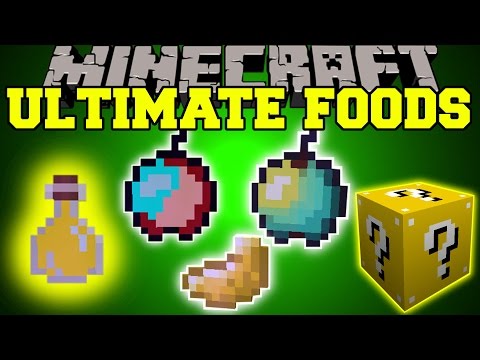 PopularMMOs - Minecraft: THE ULTIMATE FOOD (CRAZY APPLES, MYSTERY POTIONS, & LUCK!) Mod Showcase