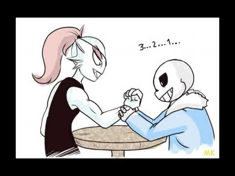 Undyne and Sans- Joke Sans(Undertale Comics)