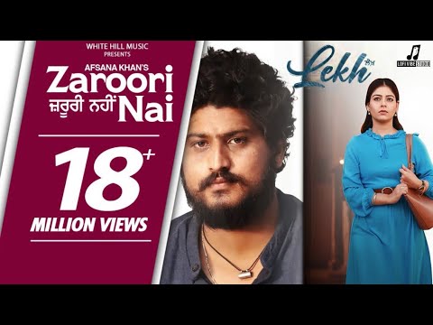 Zaroori Nai | Afsana Khan | Lekh Movie | Slowed + Reverb | Punjabi Lofi Song