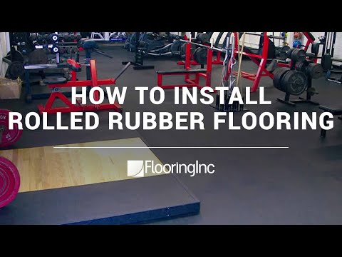 How to install rolled rubber flooring