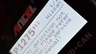 Розшифровка помилки p1275 Nissan