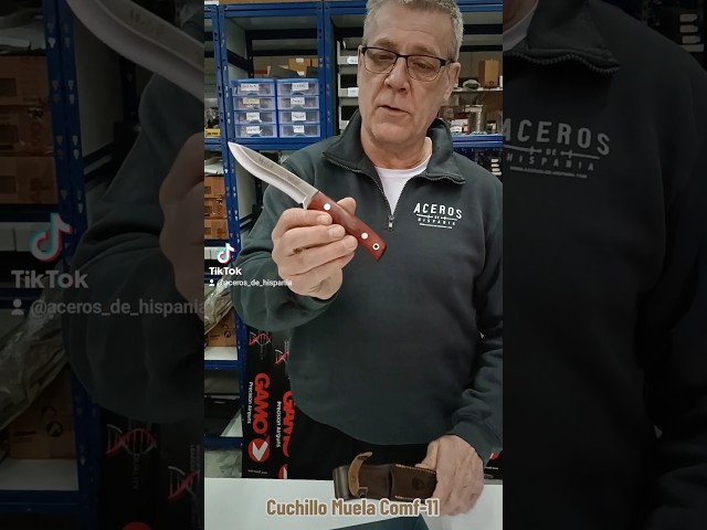 Vídeo relacionado con Muela Cuchillo de caza POINTER-13A con hoja de acero inoxidable ACX-380 de 13 cm y empuñadura de asta de ciervo para Caza, Pesca, Supervivencia y Bushcraft + Portabotellas de regalo