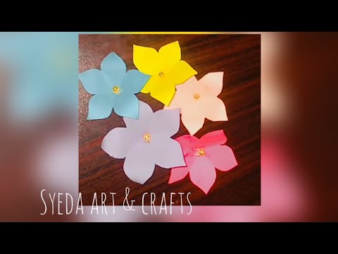 Beautiful and Simple Petal flowers | Easy decor ideas with paper sheet @Syeda Art & Crafts  💐❤️