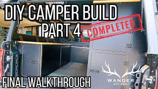How to build a DIY Truck Camper Interior- Part 4 | BUILD WALKTHROUGH | TOYOTA TACOMA