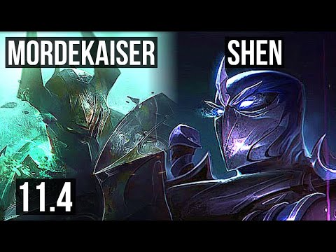 MORDEKAISER vs SHEN (TOP) | 2/0/3, 300+ games | NA Grandmaster | v11.4