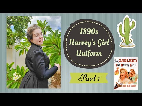 1890s Harvey's Girl Uniform Part 1 - 1898 Shirtwaist