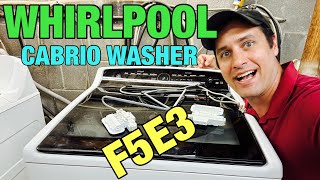 Why This Whirlpool CABRIO Washer Flashes F5E3 Error Code | Quick Lid Lock Fix | WTW8040DW0