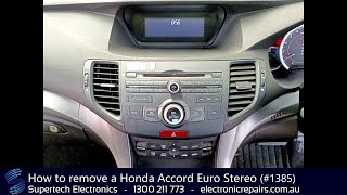 How to remove a Honda Accord Euro Stereo (#1385)