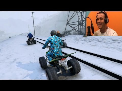 GTA V TRKAMO SE BICIKLAMA PO SNEGU!!! w/Mudja,Sasa, inSanee [Srpski Gameplay] ☆ SerbianGamesBL ☆